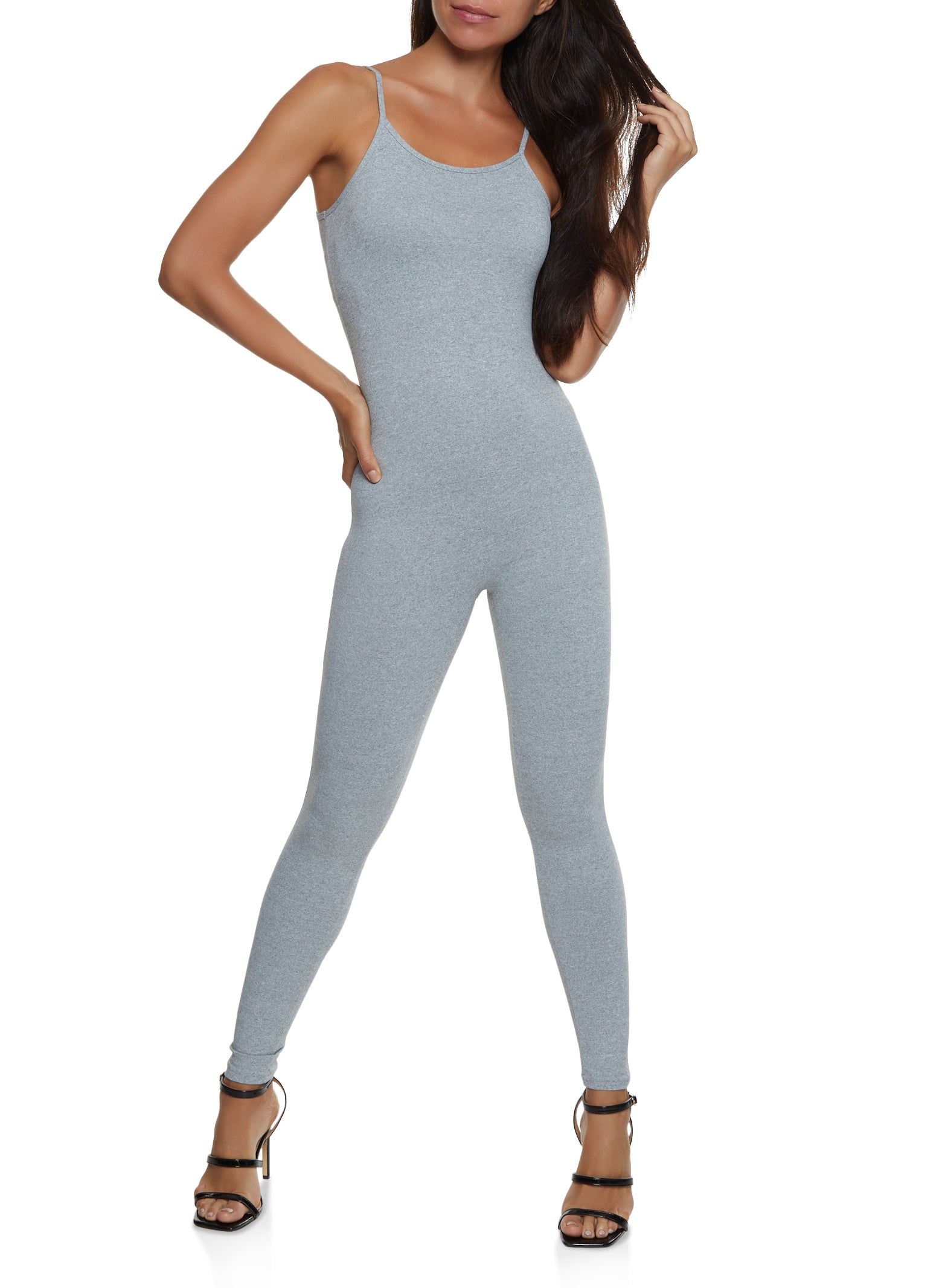 Soft Knit Scoop Neck Cami Catsuit sold by Rainbow