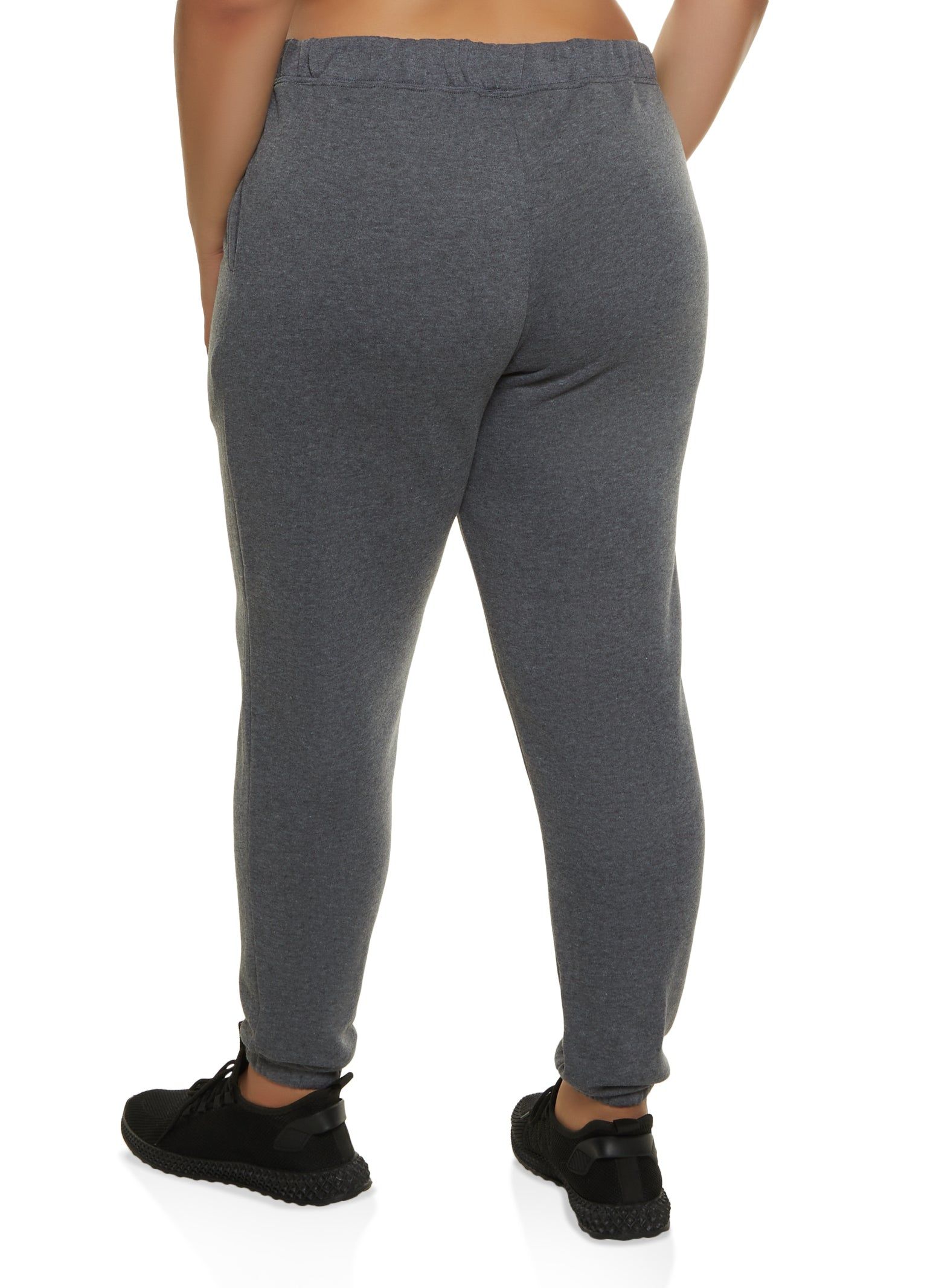 Plus Size Basic Fleece Joggers sold by Rainbow product image thumbnail 2