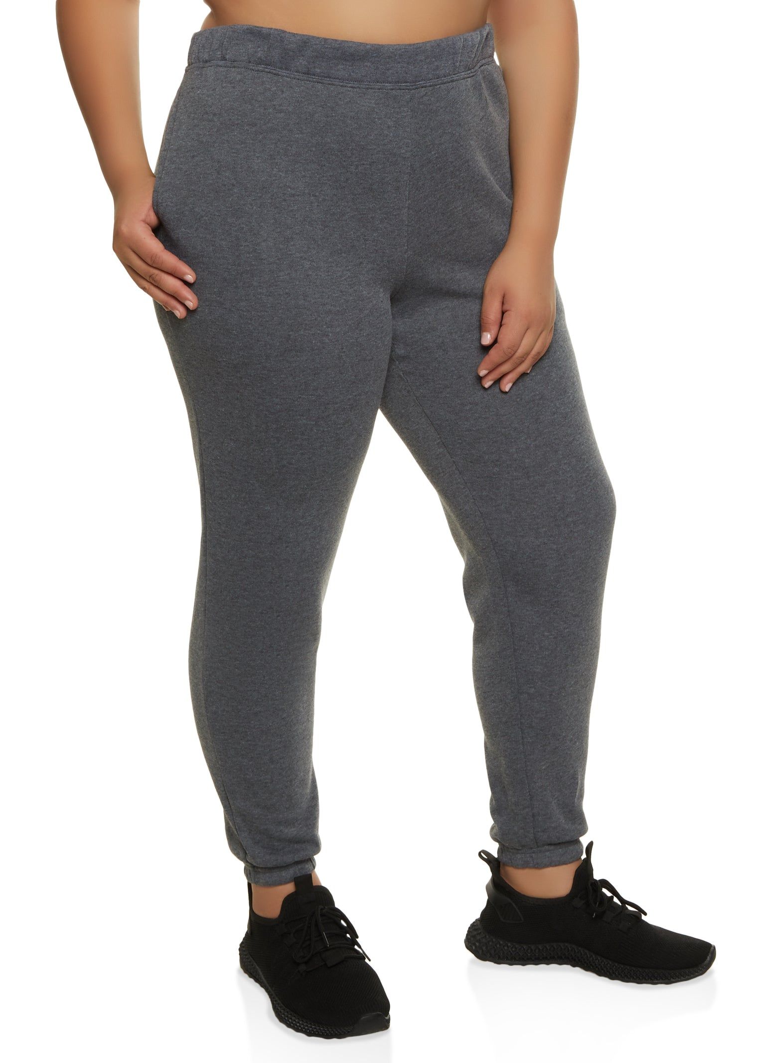 Plus Size Basic Fleece Joggers sold by Rainbow
