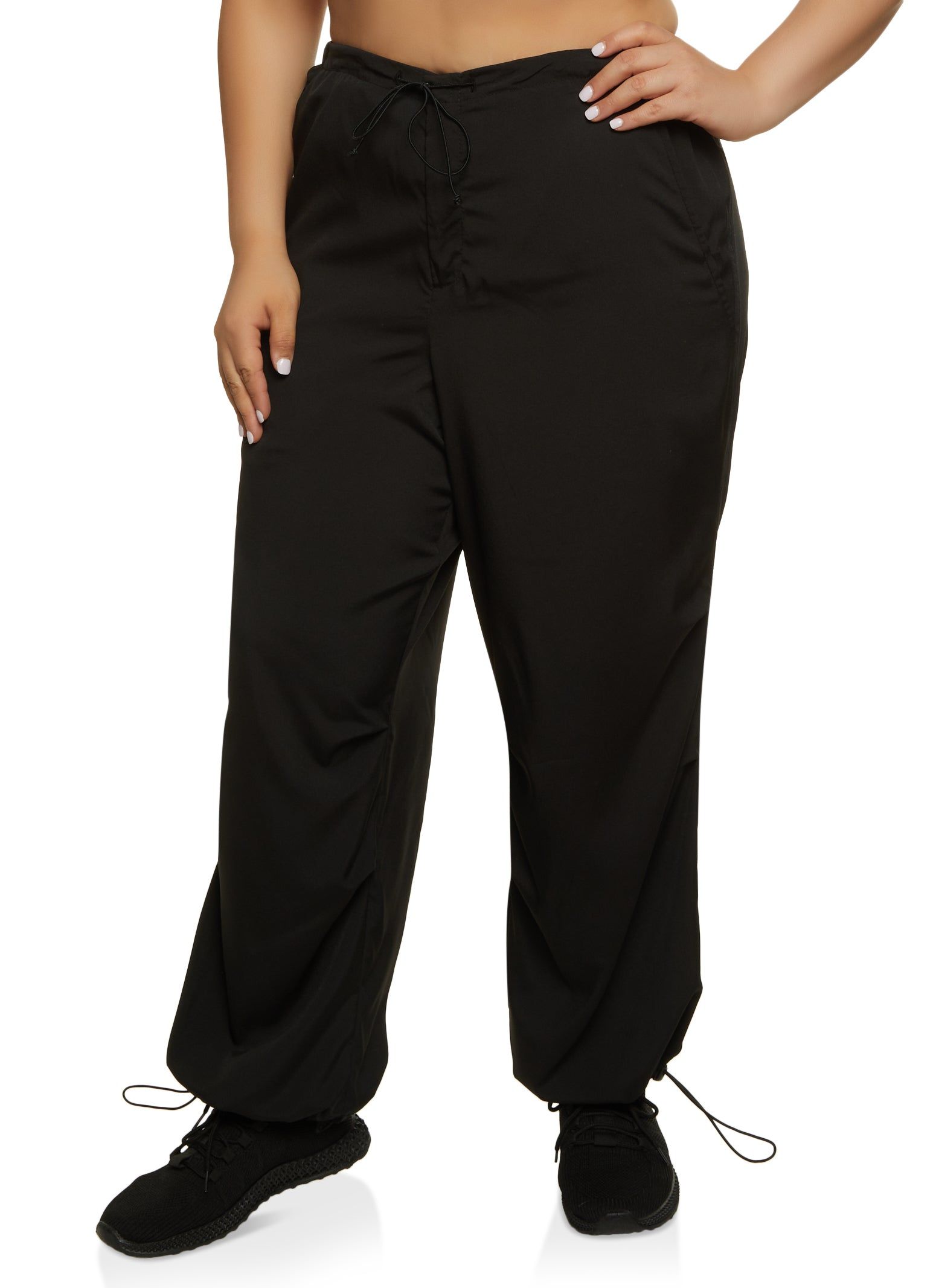 Plus Size Toggle Drawstring Joggers sold by Rainbow