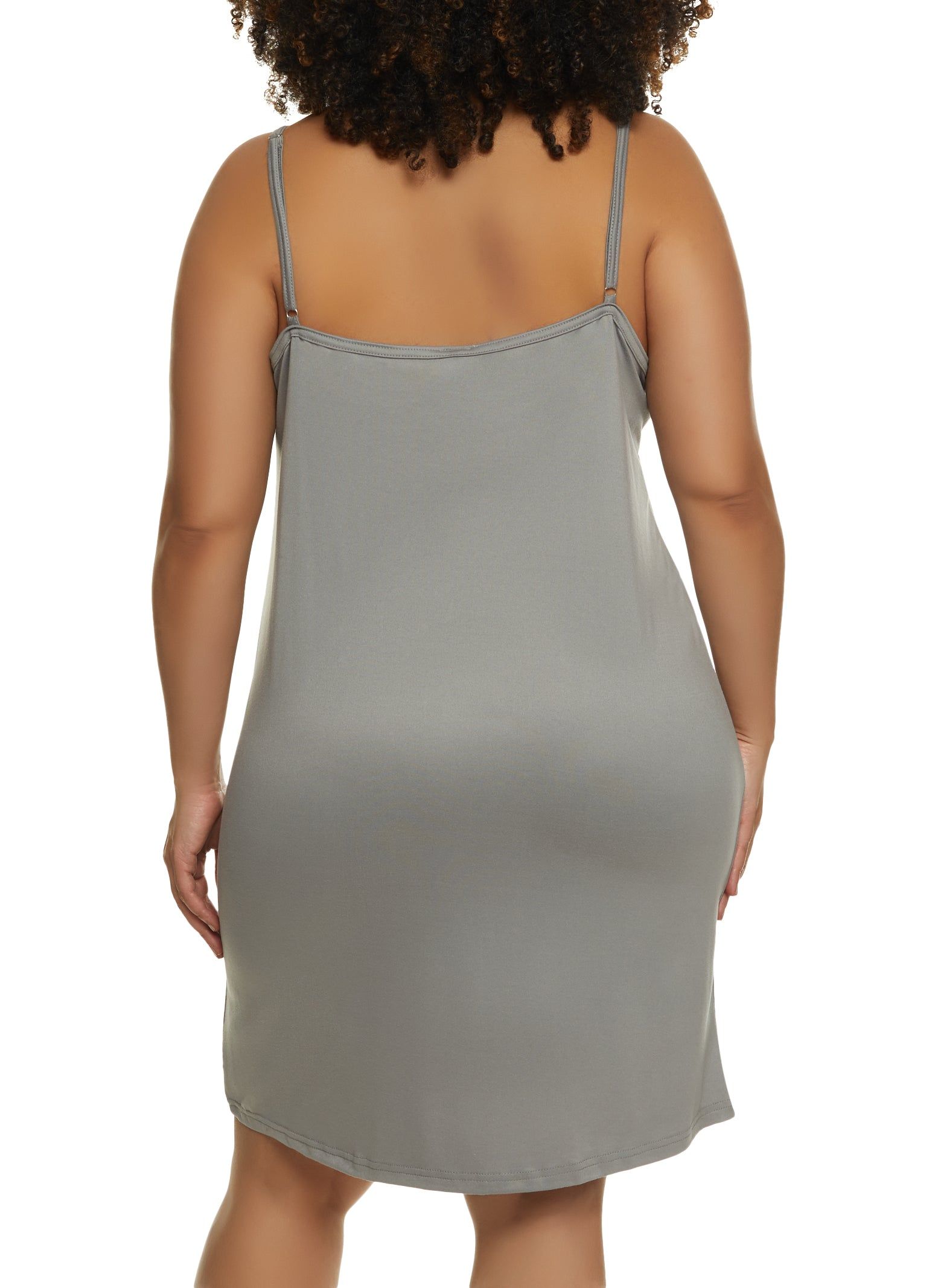 Plus Size Graphic Print Nightgown with Striped Robe sold by Rainbow product image thumbnail 5