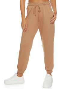 Solid French Terry Drawstring Joggers sold by Rainbow