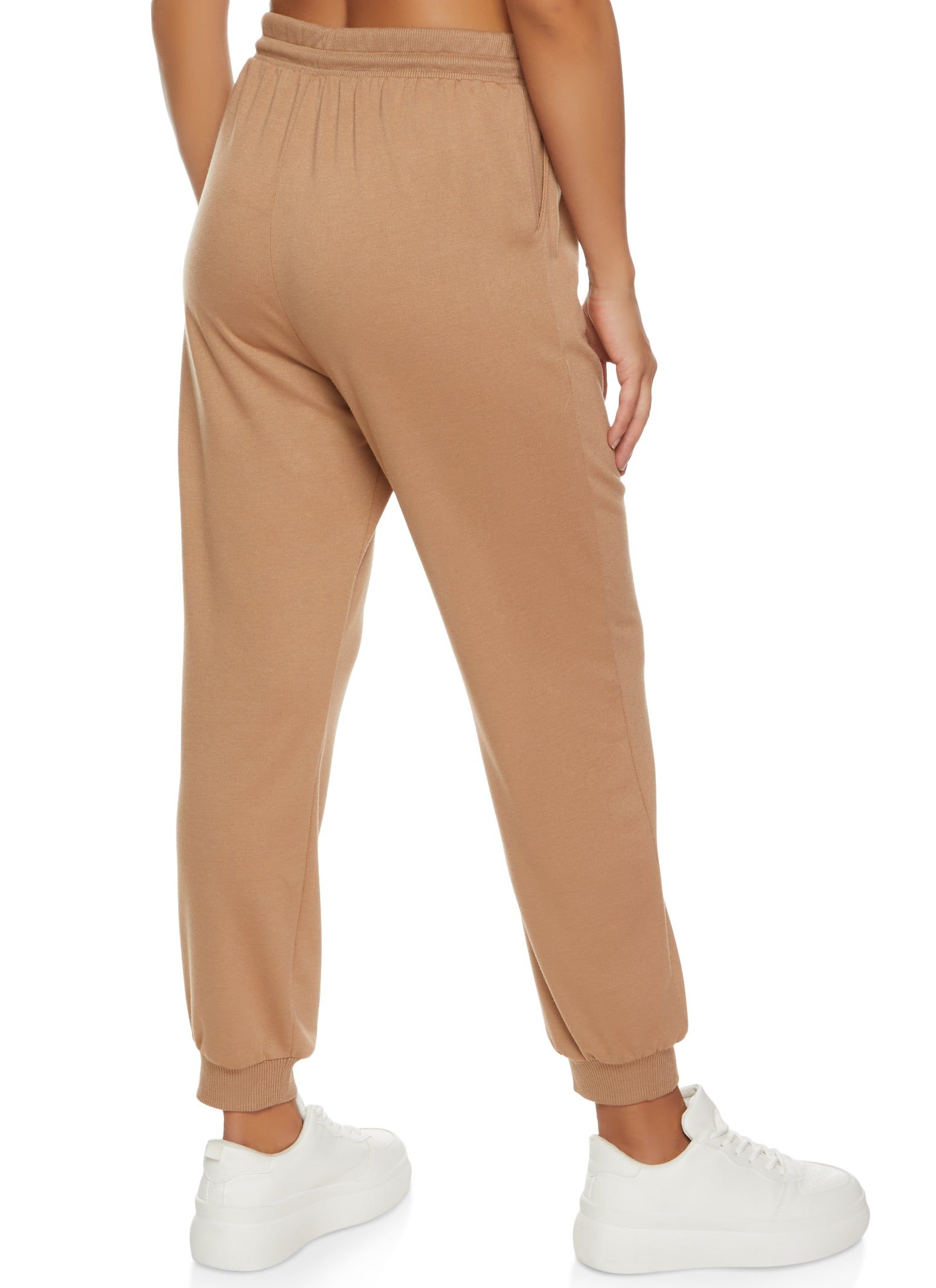 Solid French Terry Drawstring Joggers sold by Rainbow product image thumbnail 2