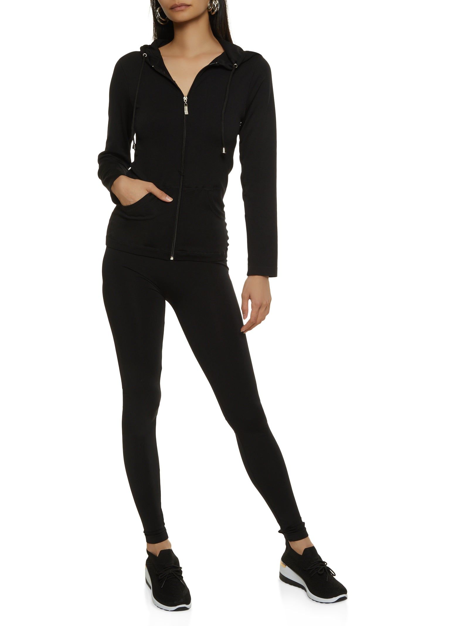 Basic Hooded Track Jacket sold by Rainbow product image thumbnail 2