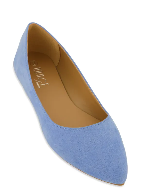 Basic Solid Pointed Toe Flats sold by Rainbow