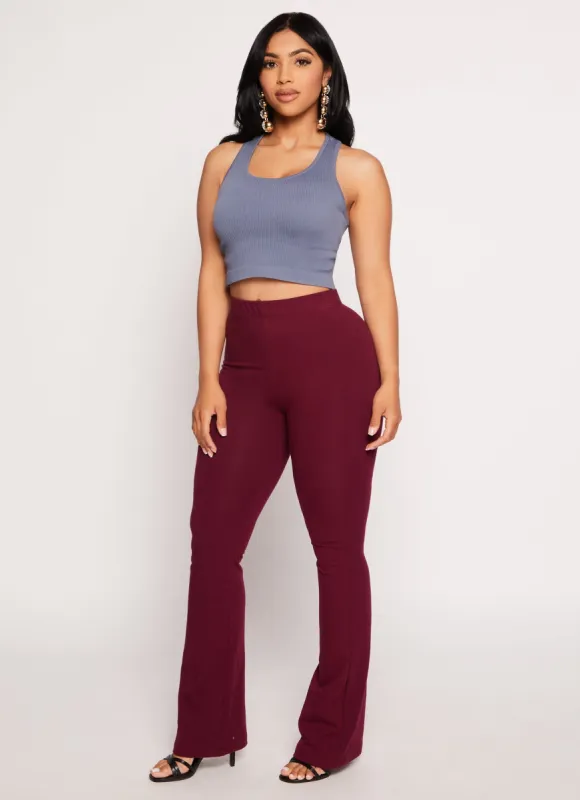 High Waist Flare Yoga Pants sold by Rainbow