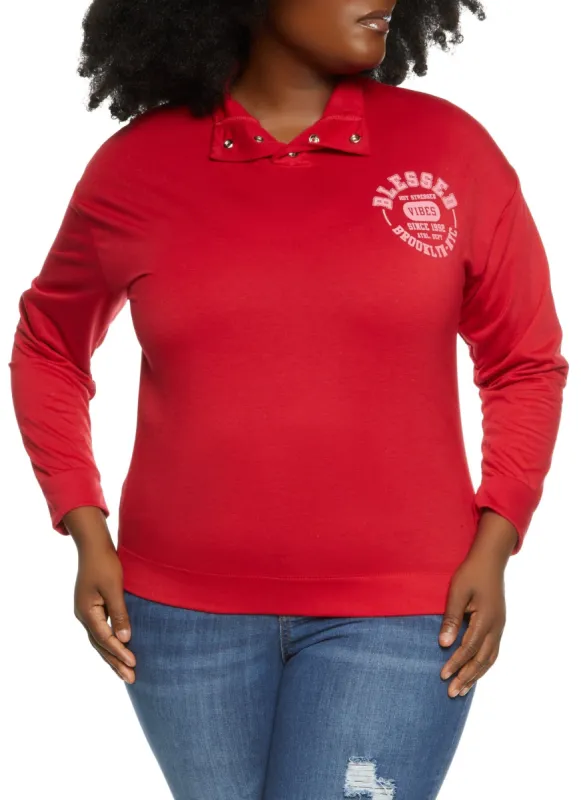 Plus Size Blessed Brooklyn NYC Graphic Sweatshirt sold by Rainbow