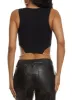 Chain Trim Cropped Tank Top sold by Rainbow
