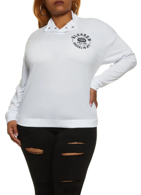 Plus Size Blessed Brooklyn NYC Graphic Sweatshirt sold by Rainbow