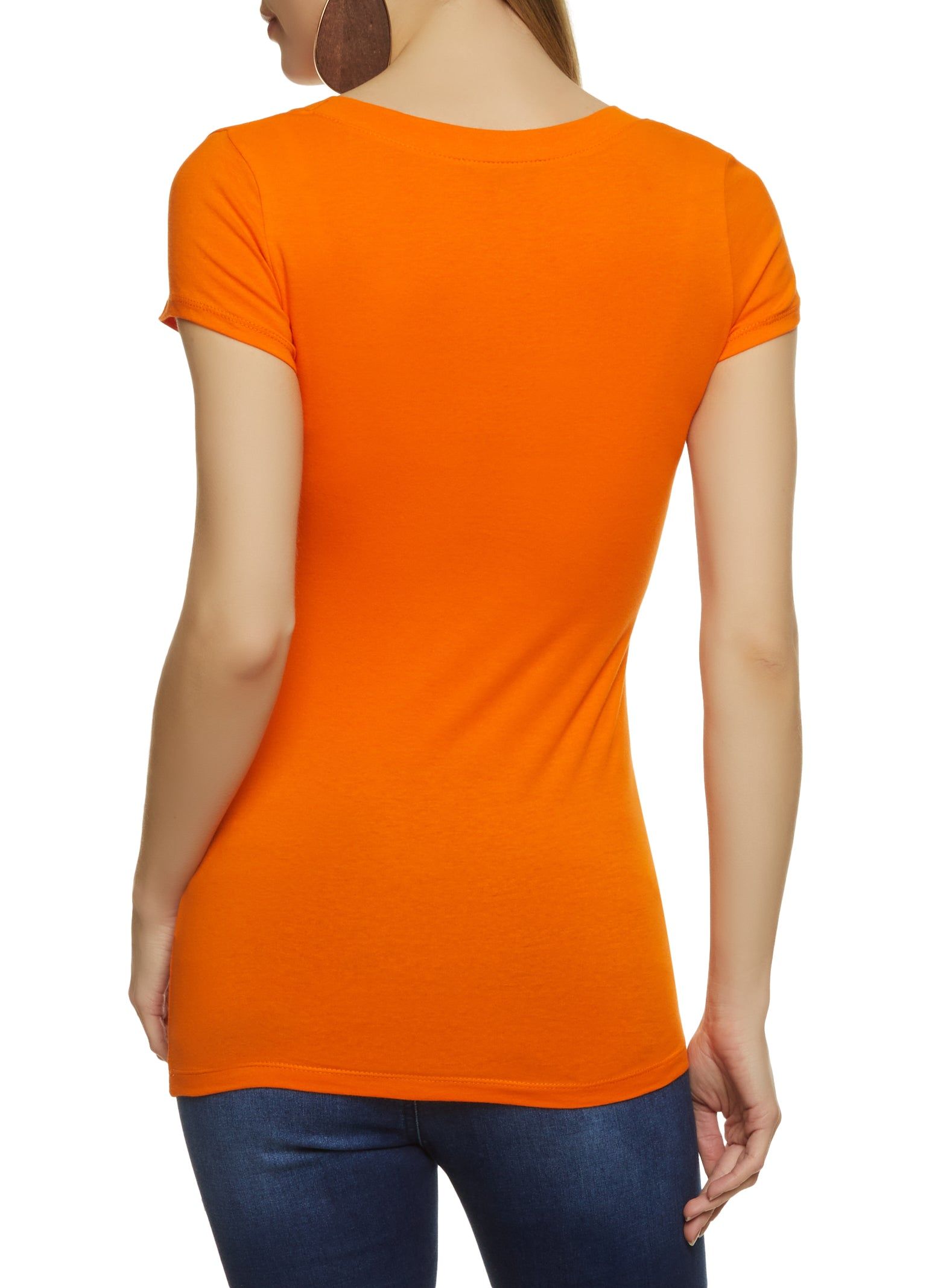 V Neck Short Sleeve T Shirt sold by Rainbow product image thumbnail 2