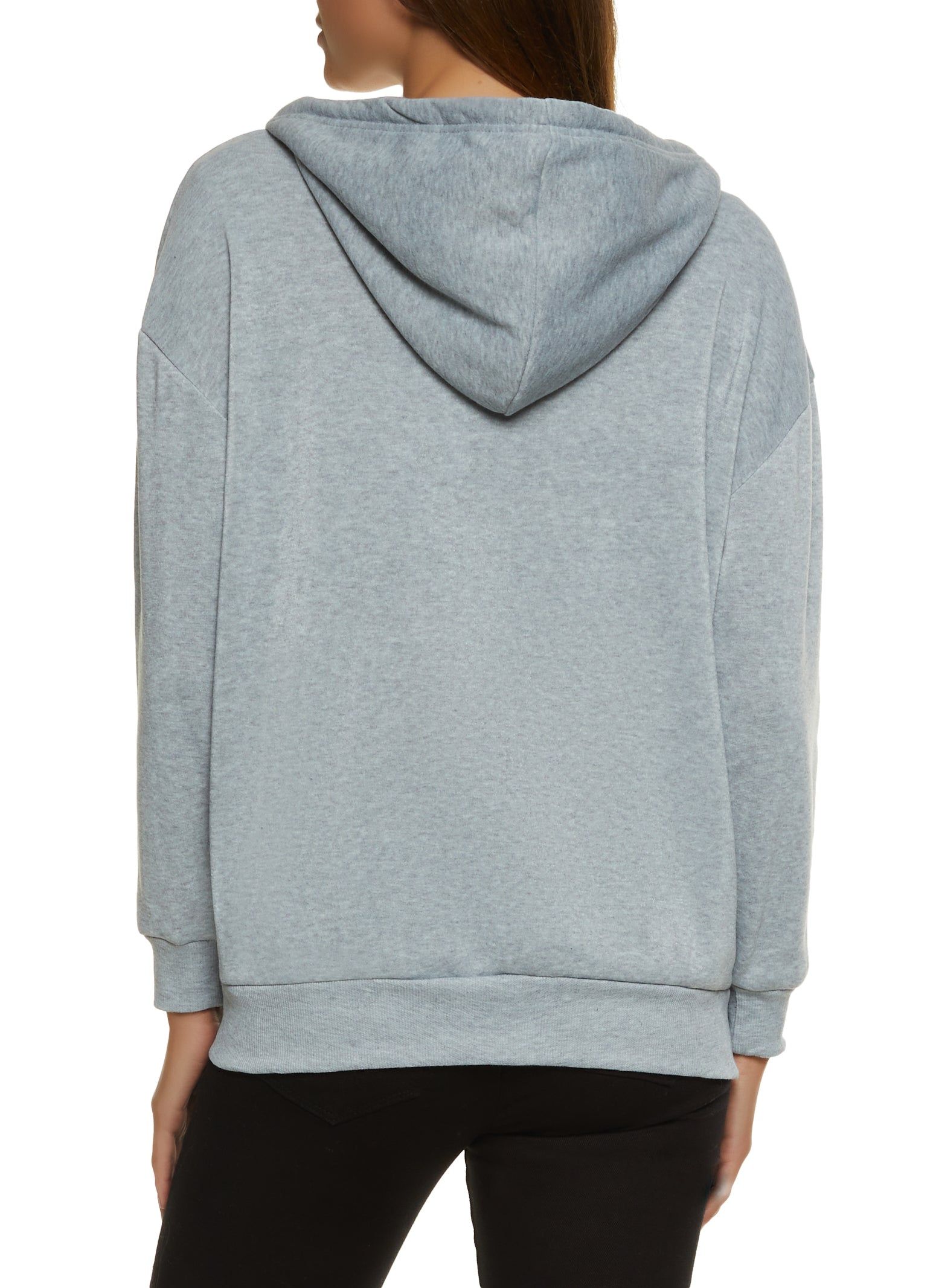 Oversized Fleece Zip Up Hoodie sold by Rainbow product image thumbnail 2