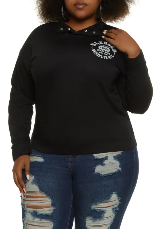 Plus Size Blessed Brooklyn NYC Graphic Sweatshirt sold by Rainbow