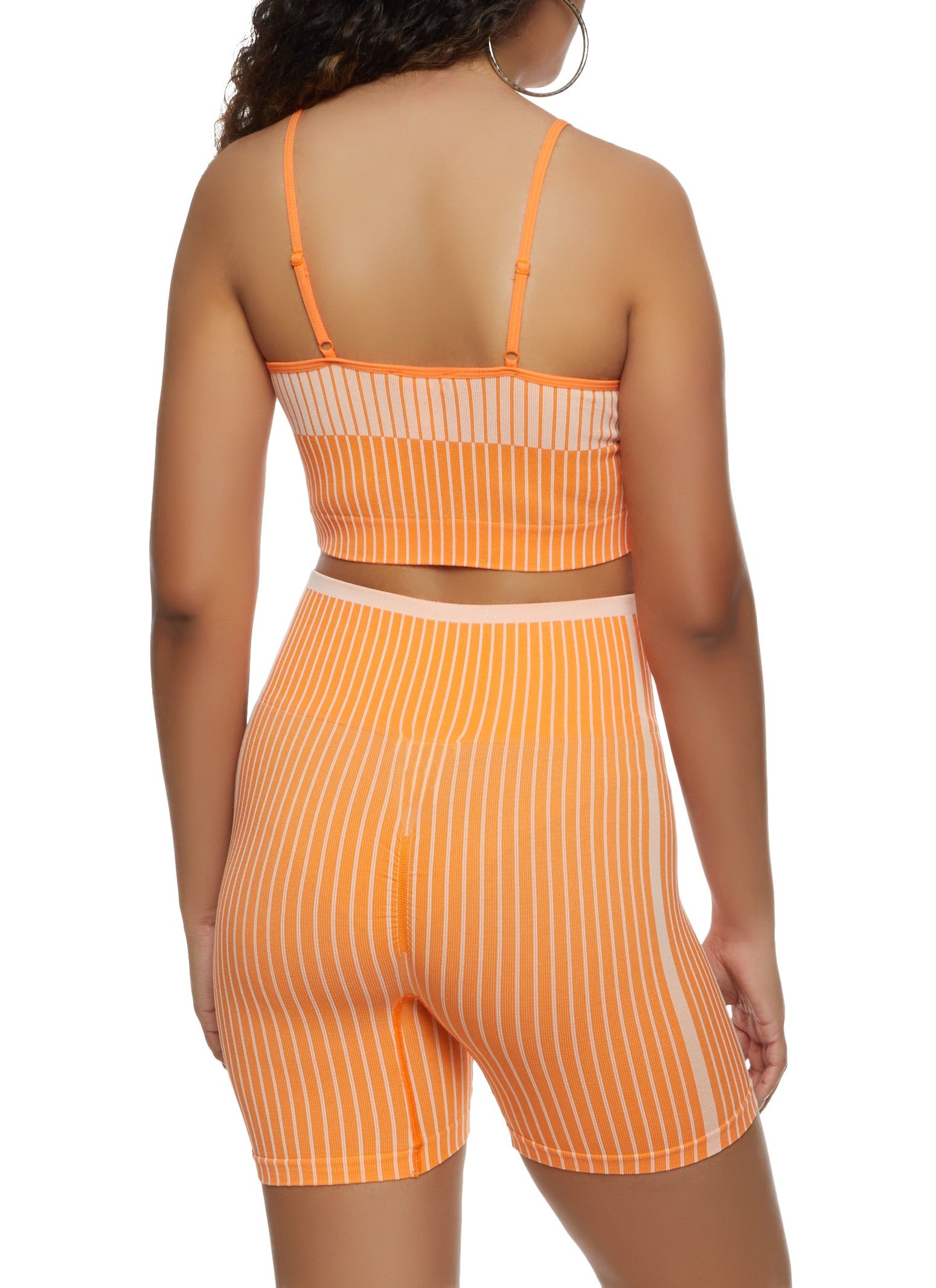 Stripe Seamless Cropped Cami sold by Rainbow product image thumbnail 3