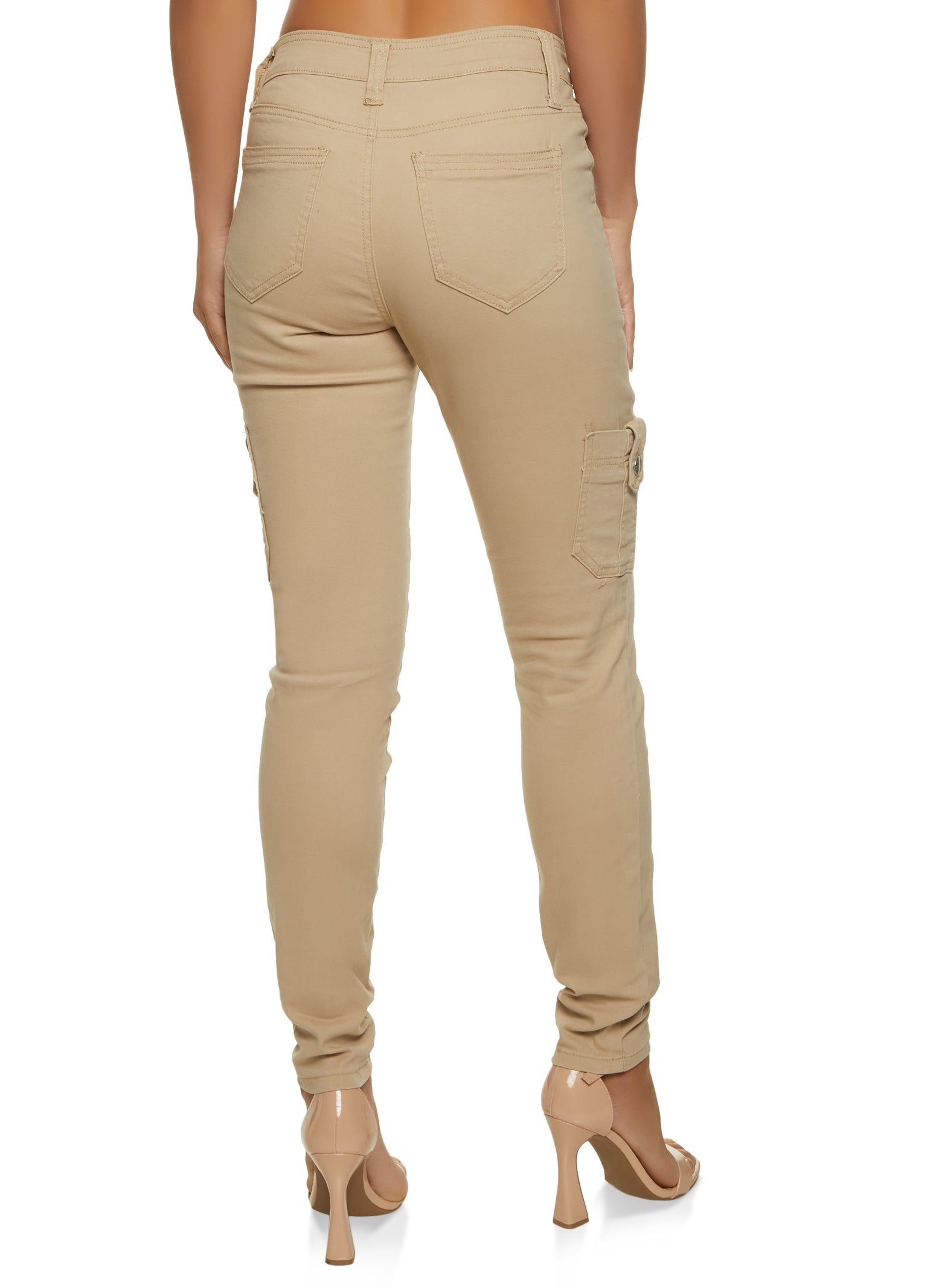 Twill Skinny Leg Cargo Pants sold by Rainbow product image thumbnail 3