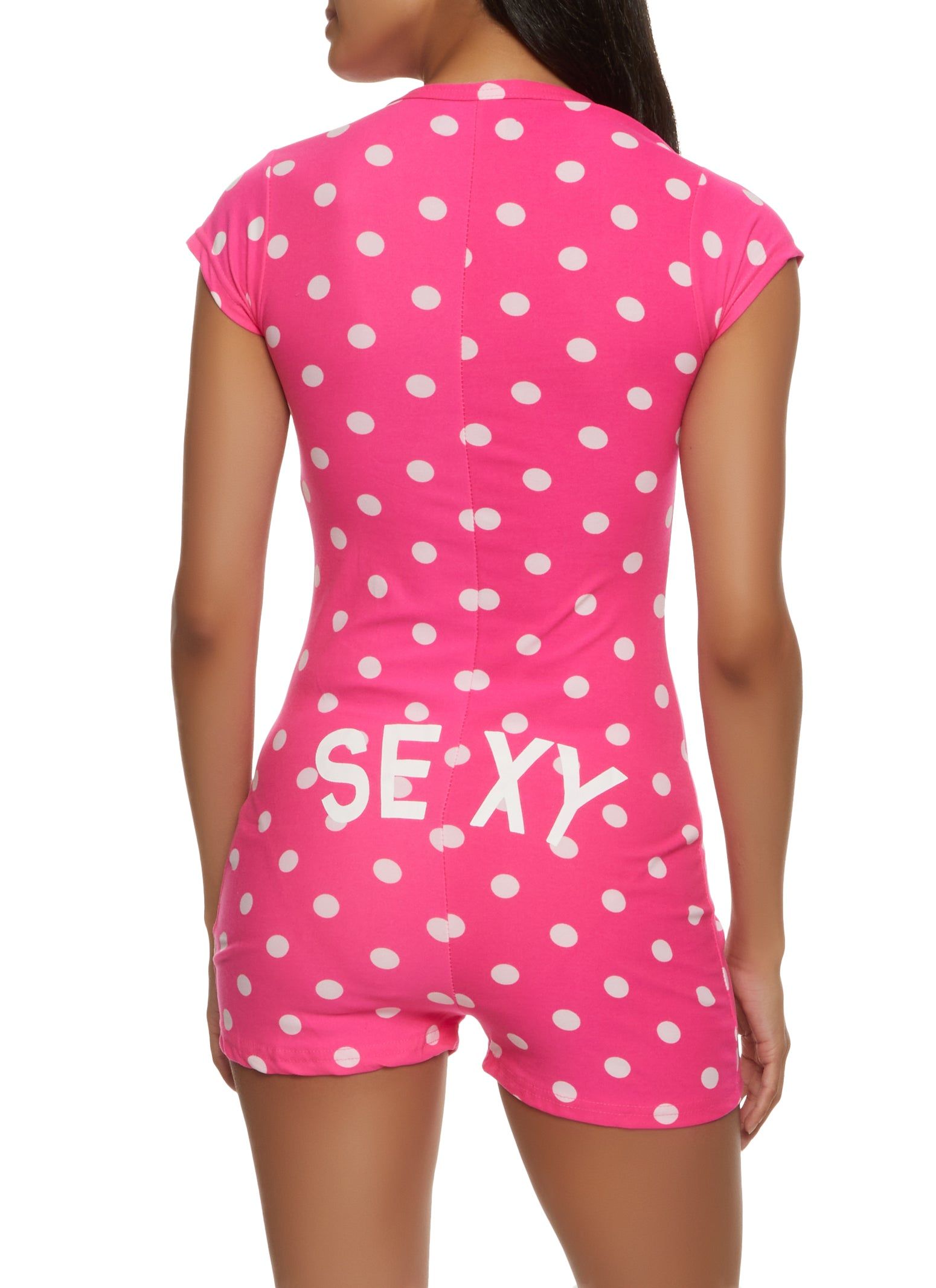 Sexy Polka Dot Pajama Romper sold by Rainbow