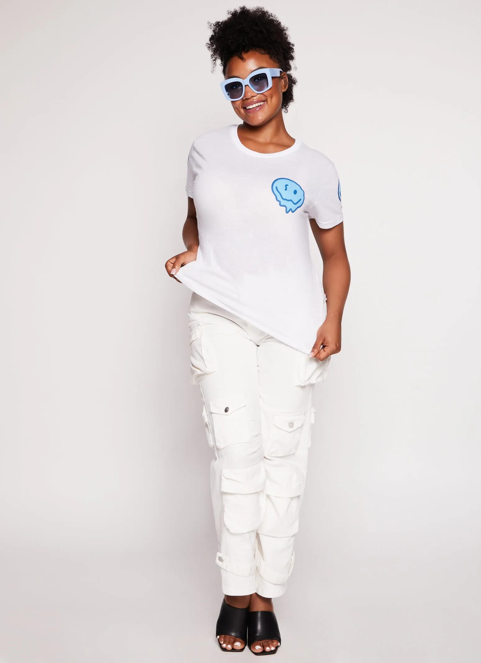 Plus Size Enjoy The Little Things Smiley Tee sold by Rainbow product image thumbnail 2