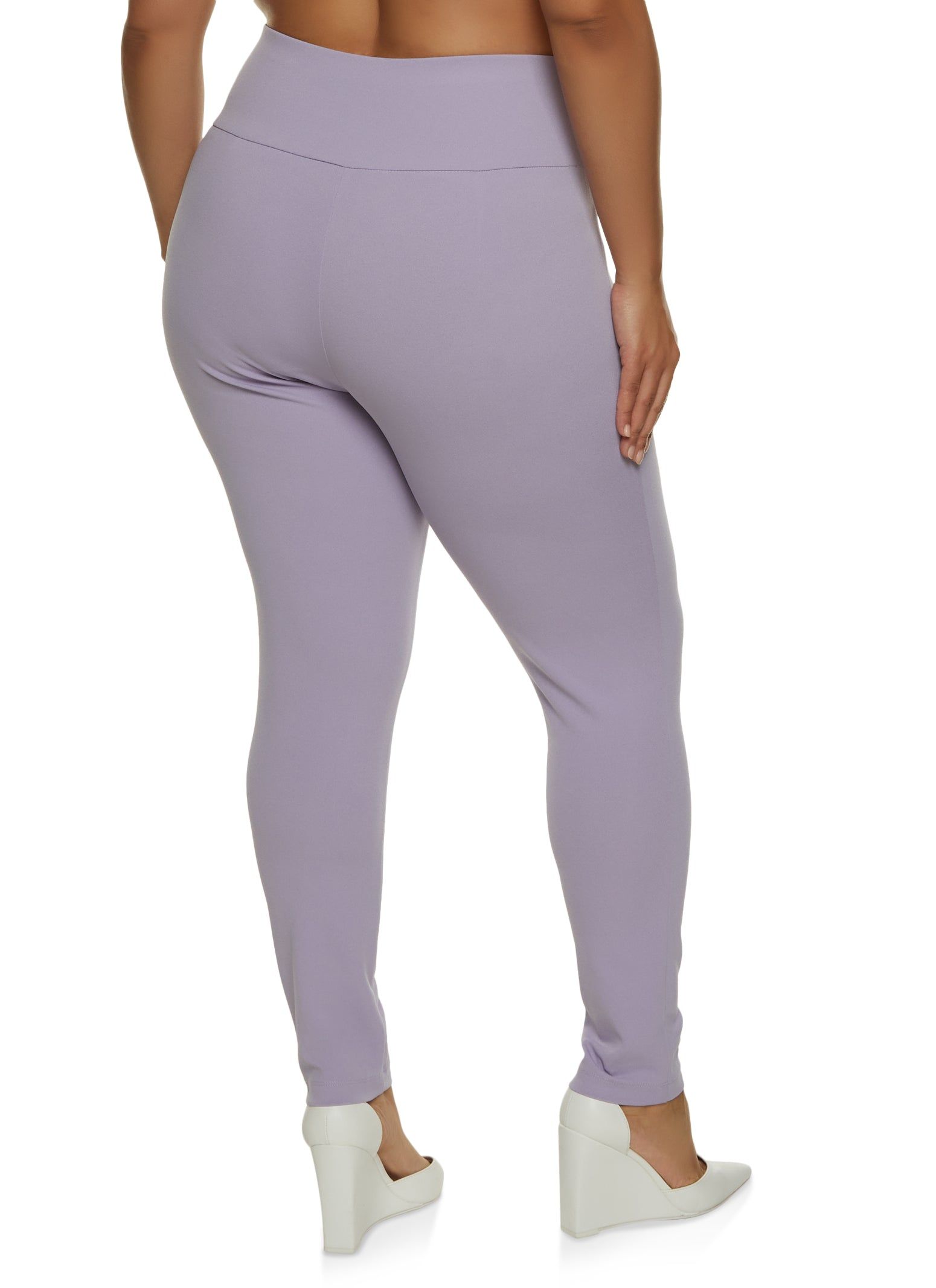 Plus Size Tie Waist Skinny Leg Dress Pants sold by Rainbow product image thumbnail 2