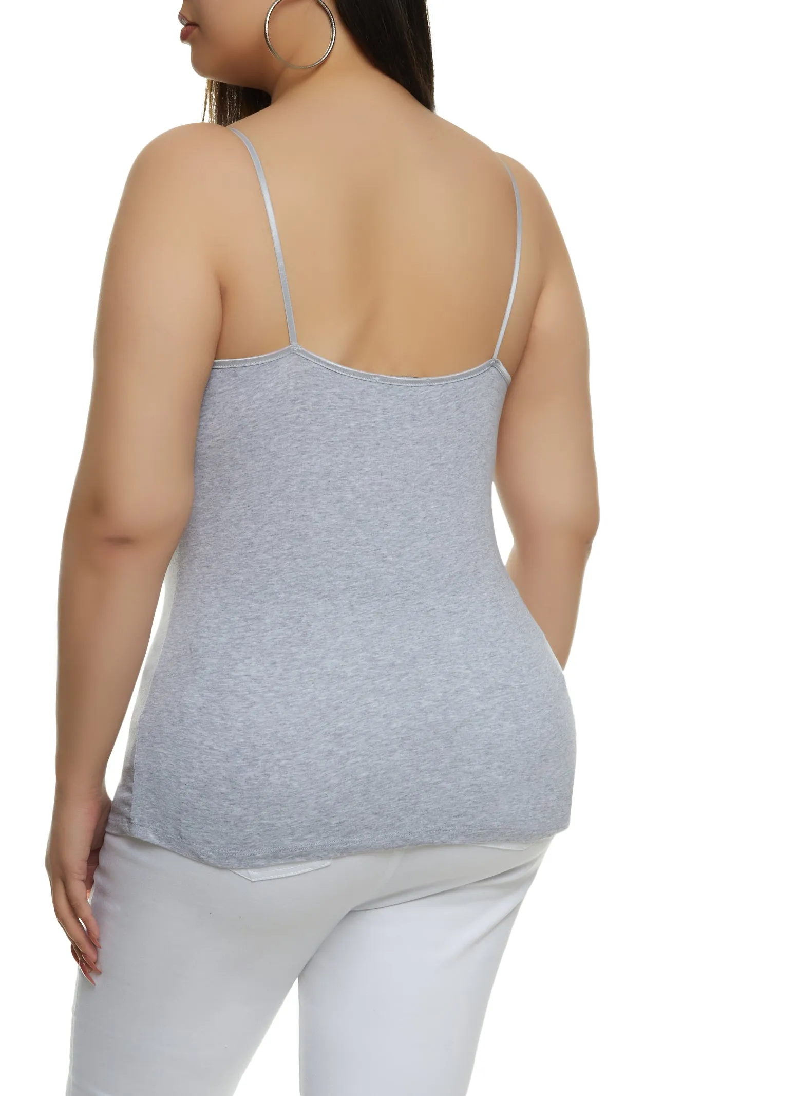 Plus Size Basic Scoop Neck Cami sold by Rainbow product image thumbnail 2