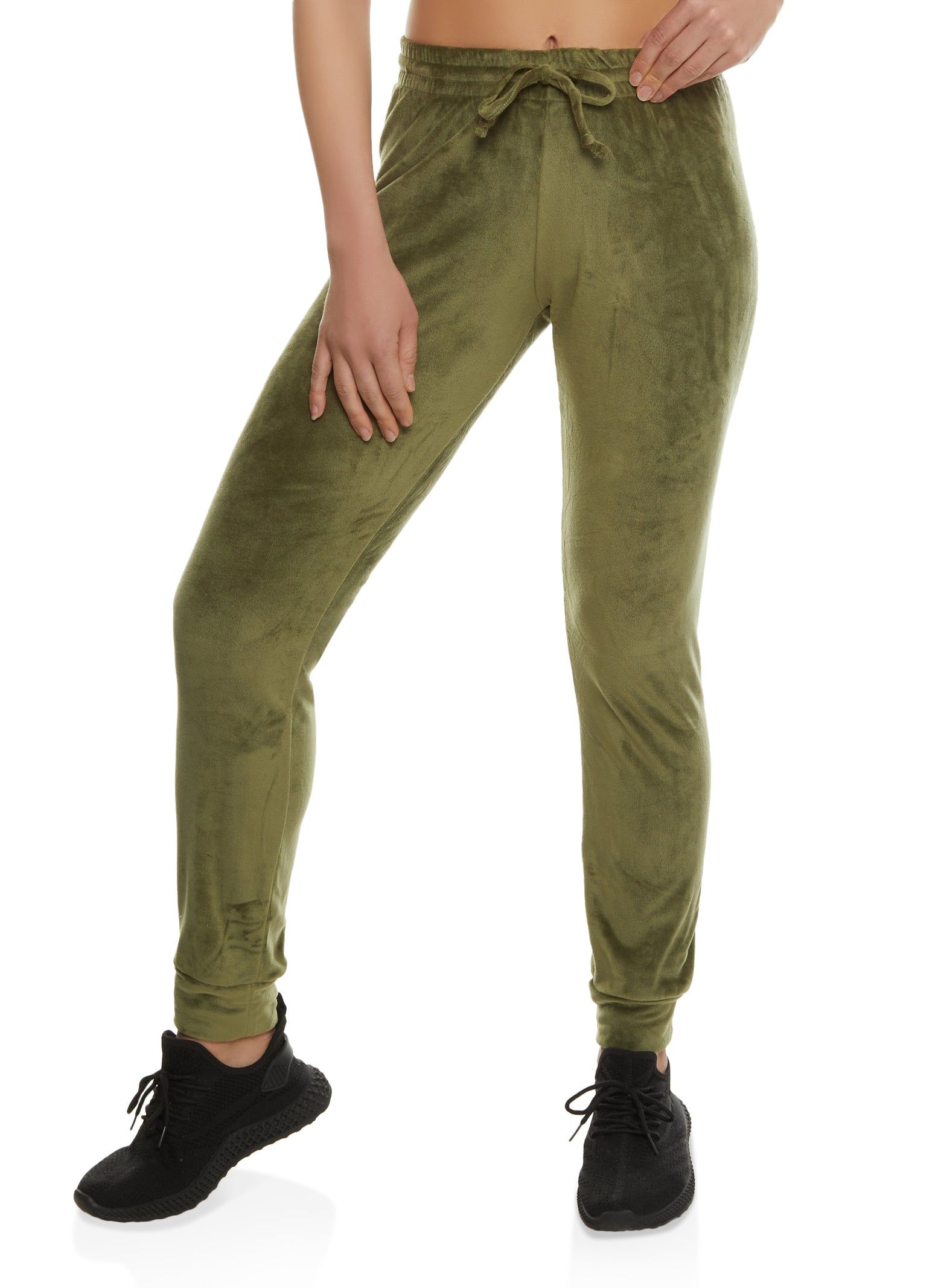 Velour Activewear Drawstring Joggers sold by Rainbow