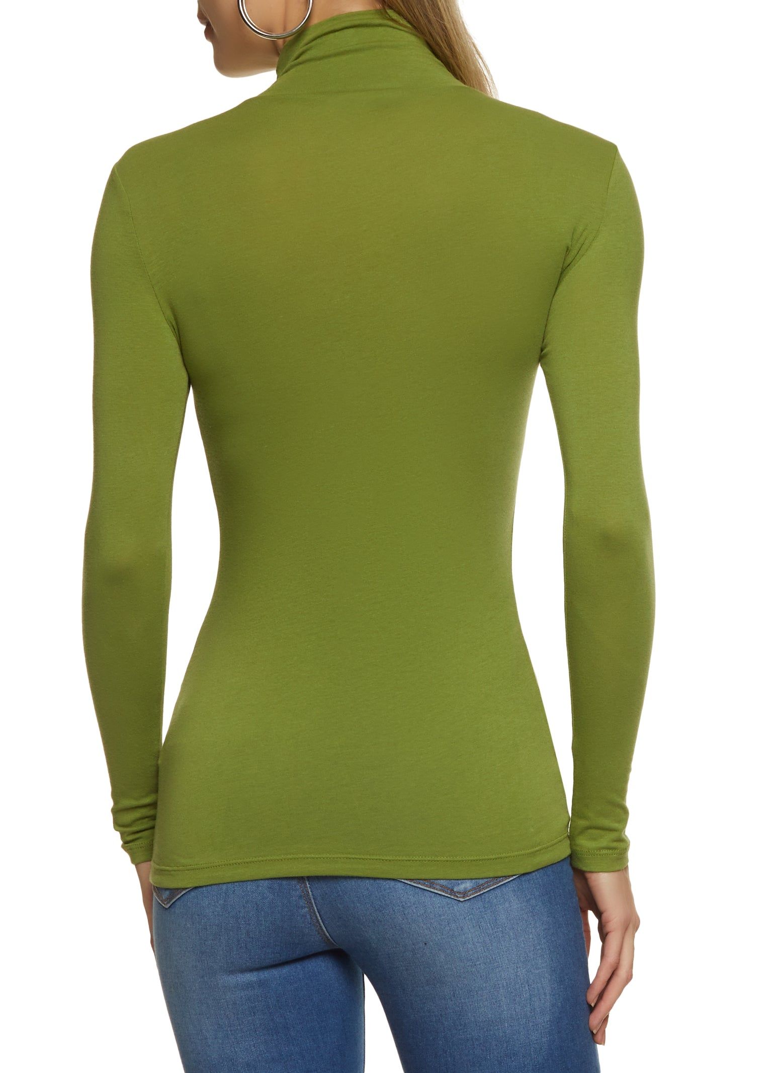 Solid Long Sleeve Turtleneck Top sold by Rainbow product image thumbnail 2