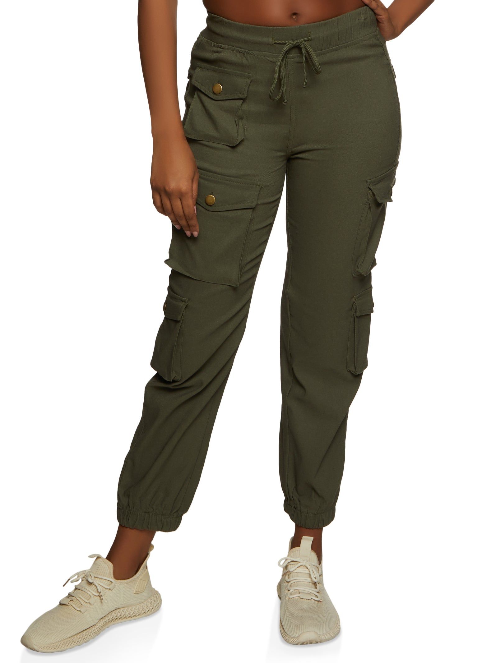 Cargo Pocket Hyperstretch Drawstring Joggers sold by Rainbow