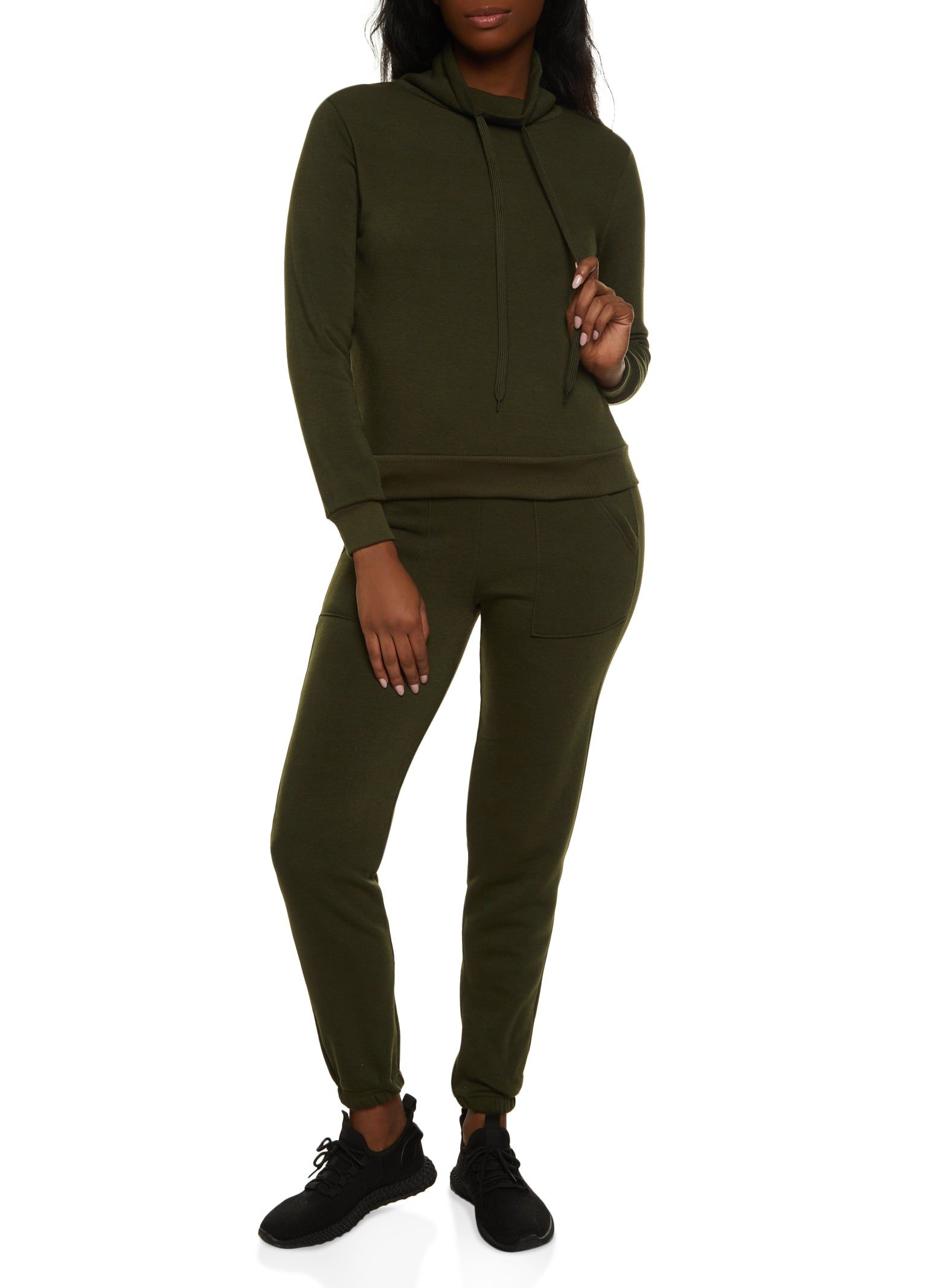 Fleece Funnel Neck Sweatshirt sold by Rainbow product image thumbnail 2