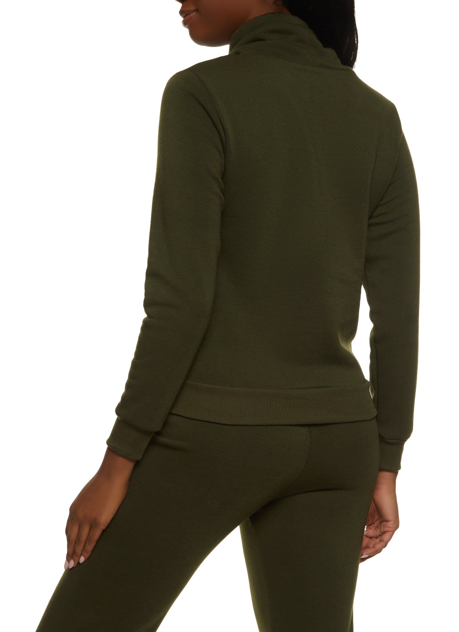 Fleece Funnel Neck Sweatshirt sold by Rainbow product image thumbnail 3