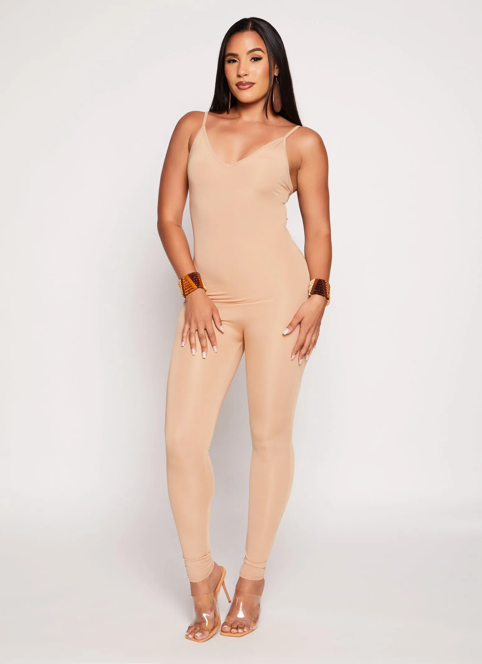 Seamless V Neck Cami Jumpsuit sold by Rainbow product image thumbnail 2