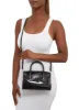 Metallic Faux Leather Convertible Top Handle Crossbody Bag sold by Rainbow