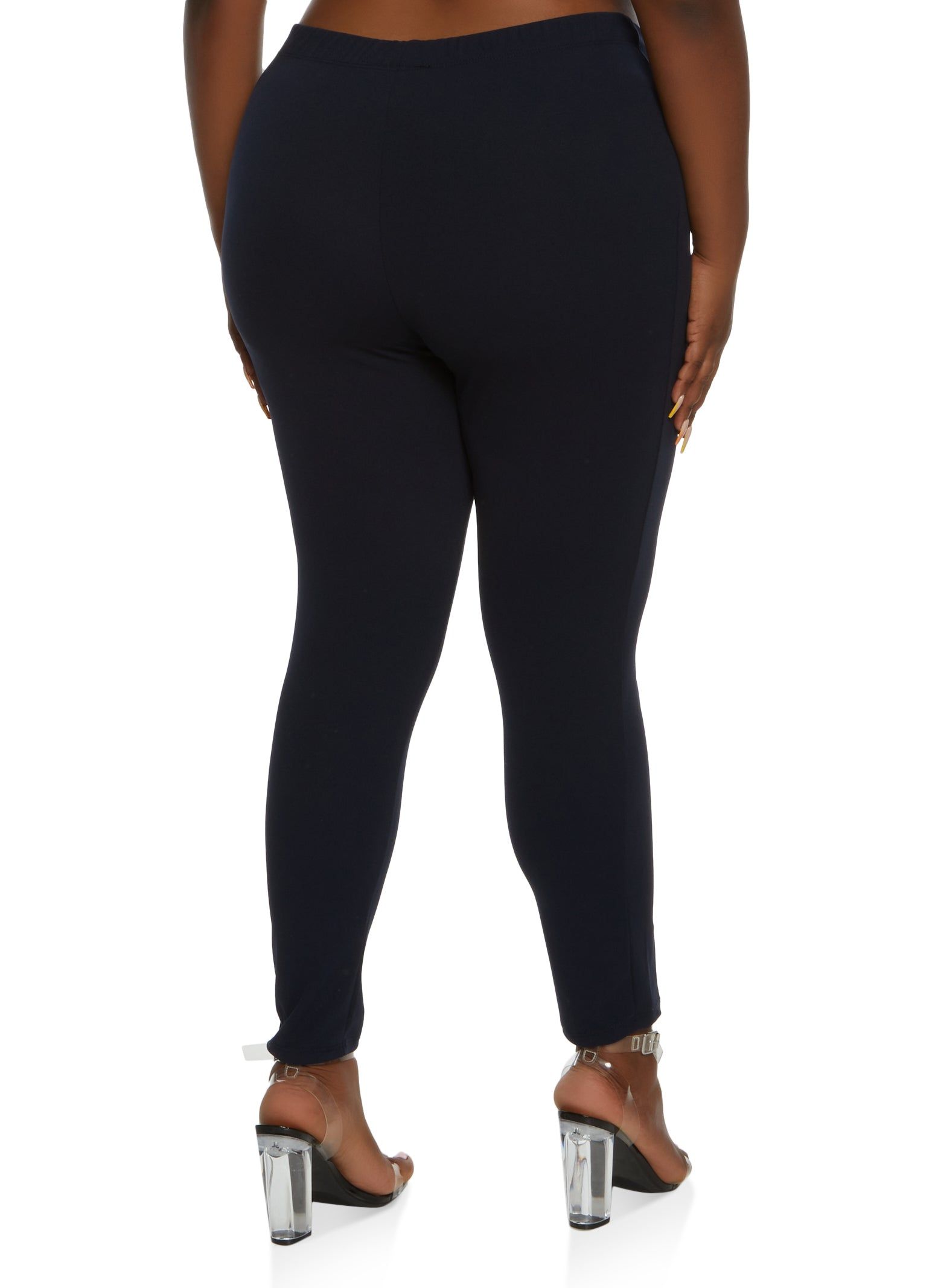 Plus Size Eight Button Detail Pull On Pants sold by Rainbow product image thumbnail 2