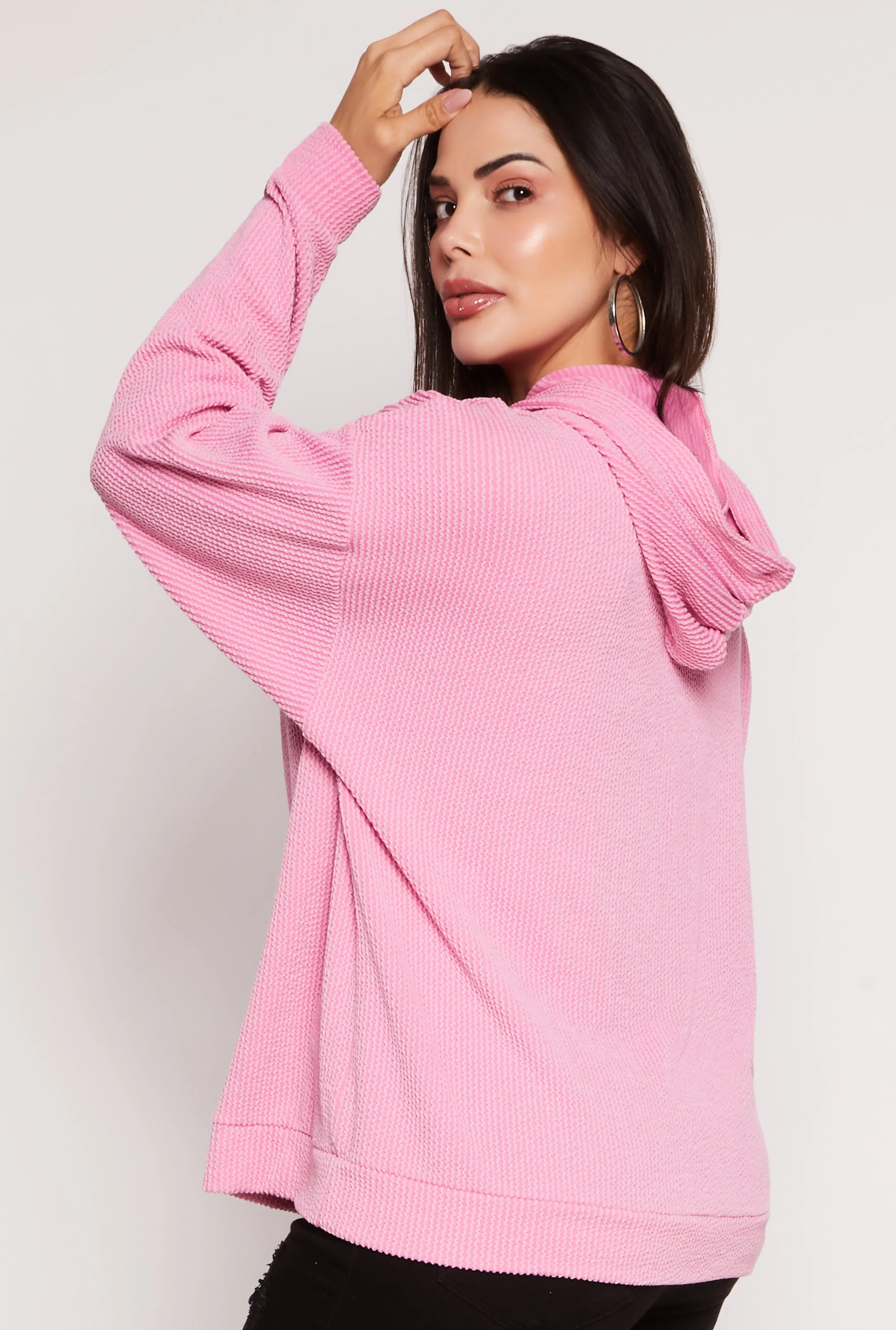 Plus Size Miami Graphic Hooded Top sold by Rainbow product image thumbnail 3