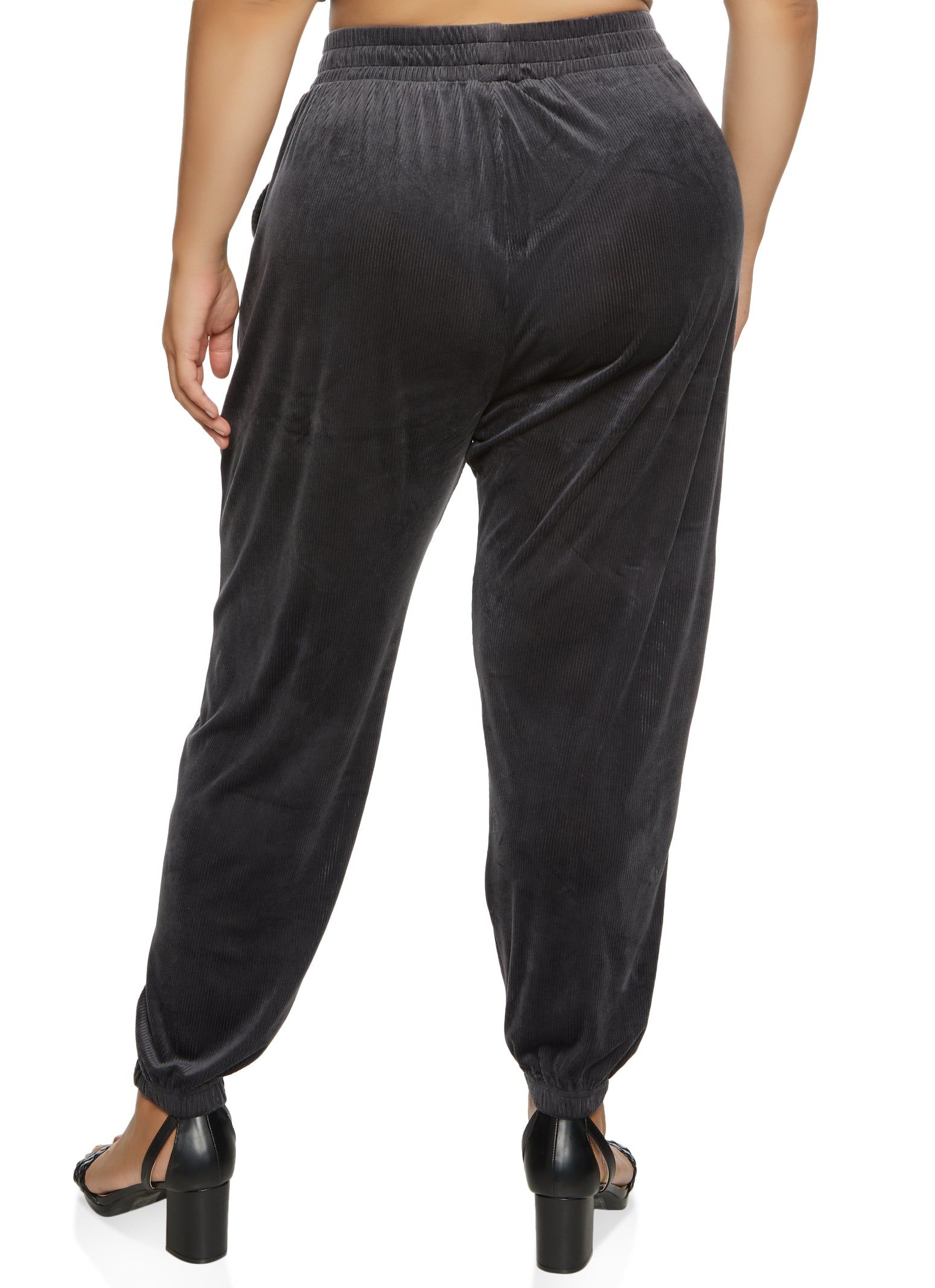 Plus Size Corduroy High Waisted Joggers sold by Rainbow product image thumbnail 2