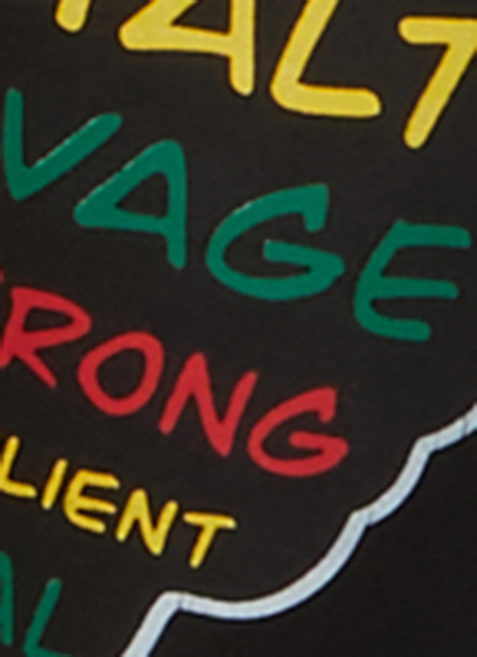 Melanin High Waist Graphic Leggings sold by Rainbow product image thumbnail 3