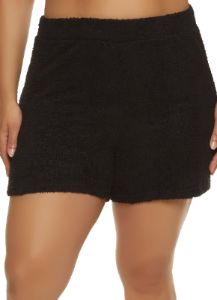 Plus Size Eyelash Knit Shorts sold by Rainbow