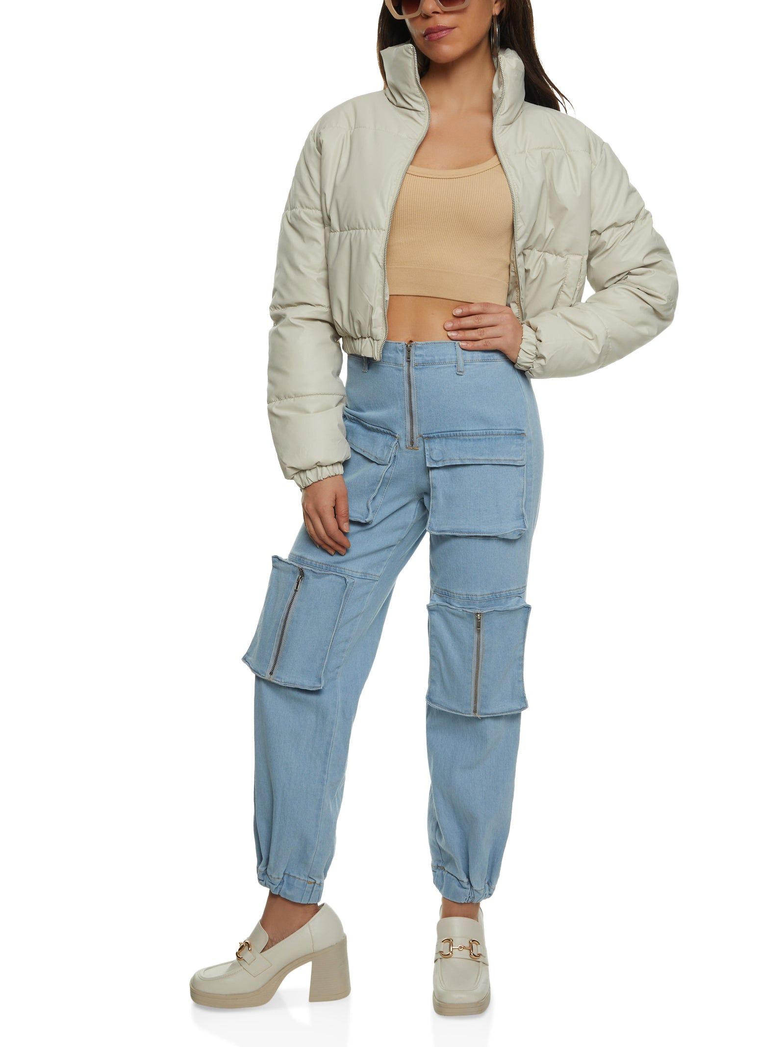 Zip Front Cargo Joggers sold by Rainbow product image thumbnail 2