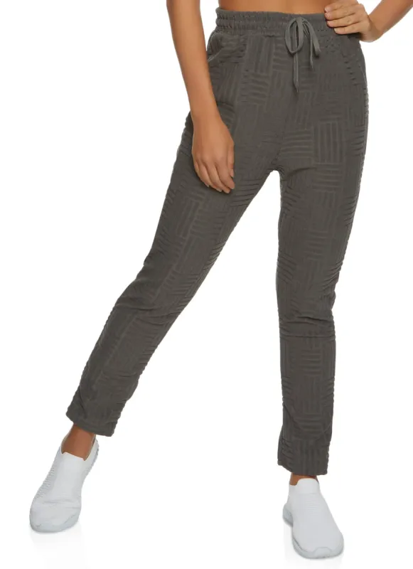 Terry Cloth Drawstring Joggers sold by Rainbow