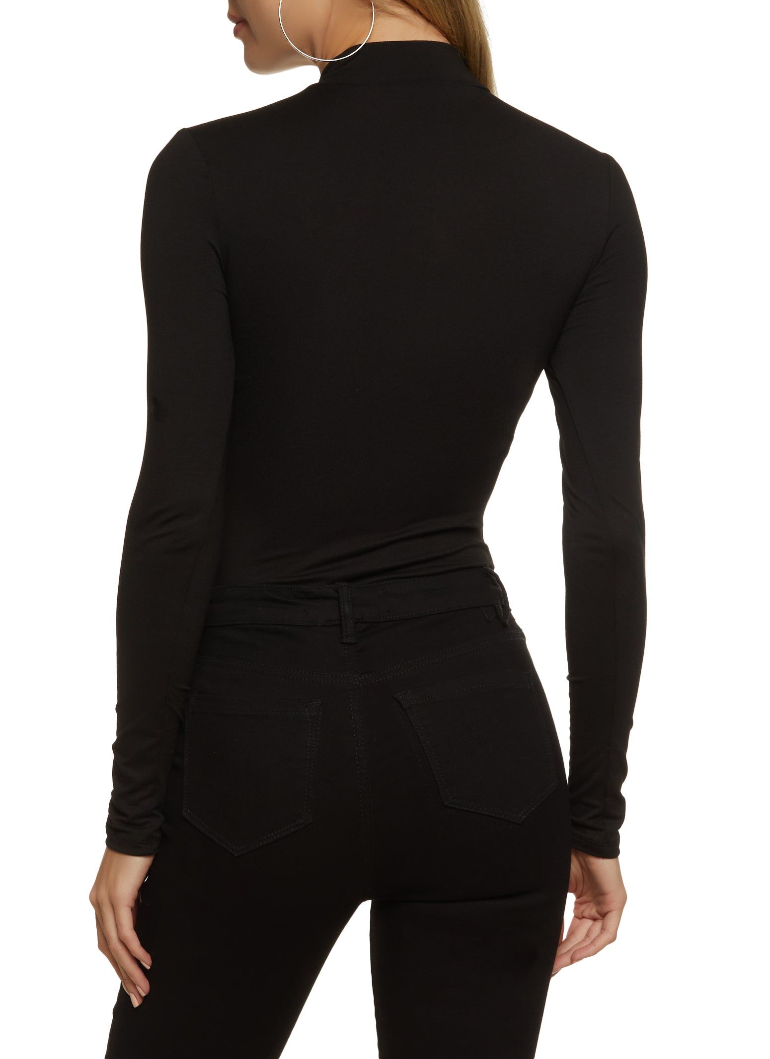 Half Zip Long Sleeve Bodysuit sold by Rainbow product image thumbnail 3