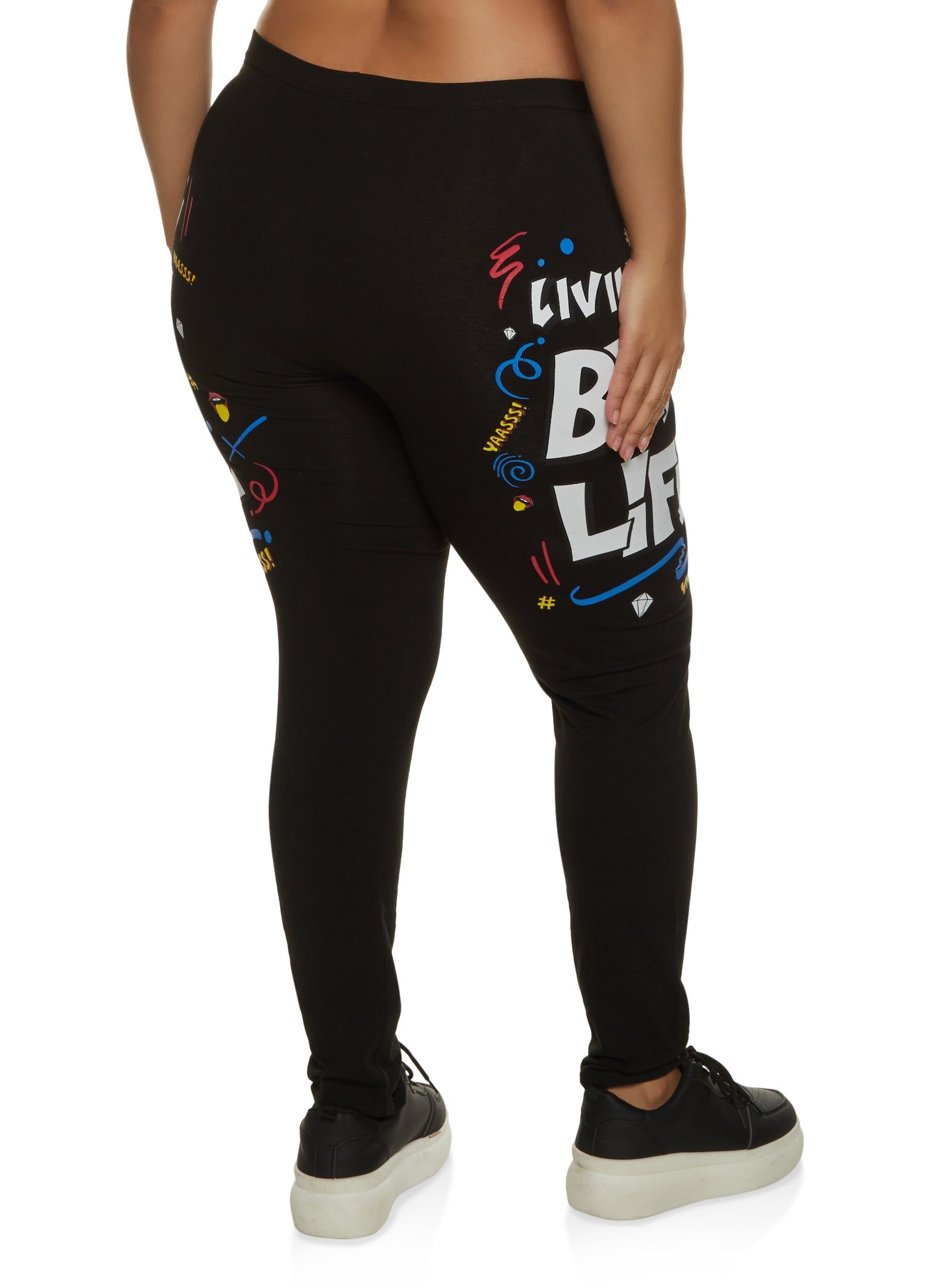 Plus Size Living My Best Life Leggings sold by Rainbow product image thumbnail 2