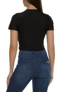 Faux Pearl Beaded Crop Top sold by Rainbow