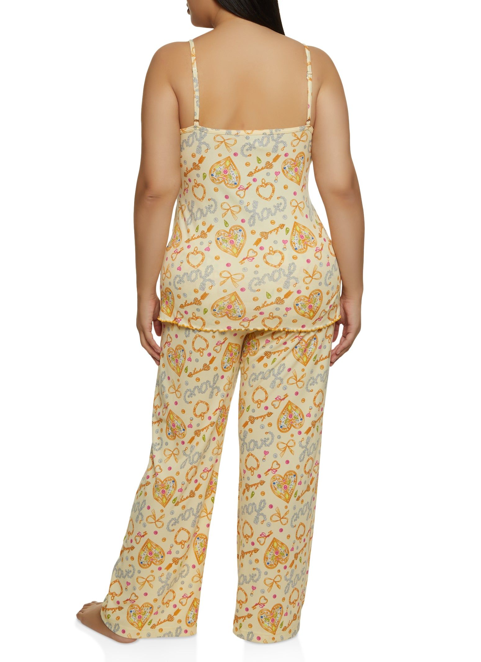 Plus Size Graphic Print Pajama Cami and Pants sold by Rainbow product image thumbnail 2