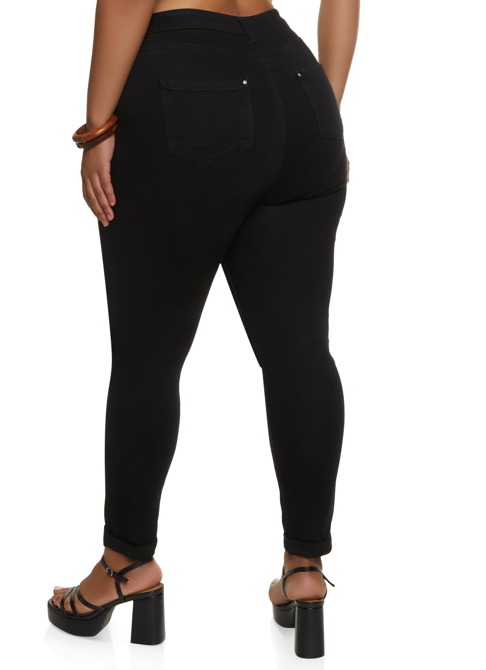 Plus Size WAX High Waist Skinny Jeans sold by Rainbow product image thumbnail 2