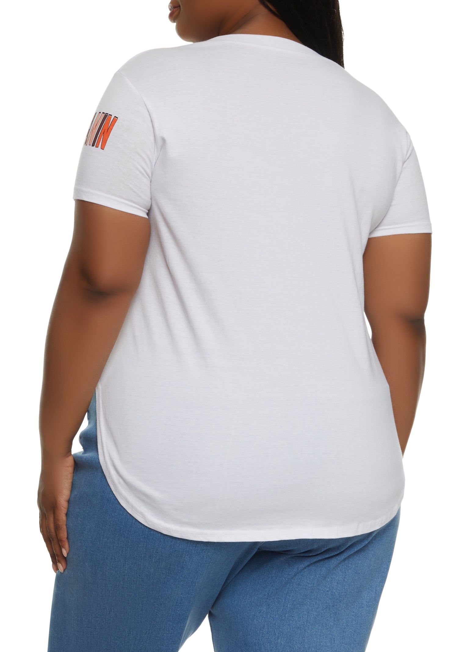 Plus Size Animal Print Melanin Graphic Tee sold by Rainbow product image thumbnail 2