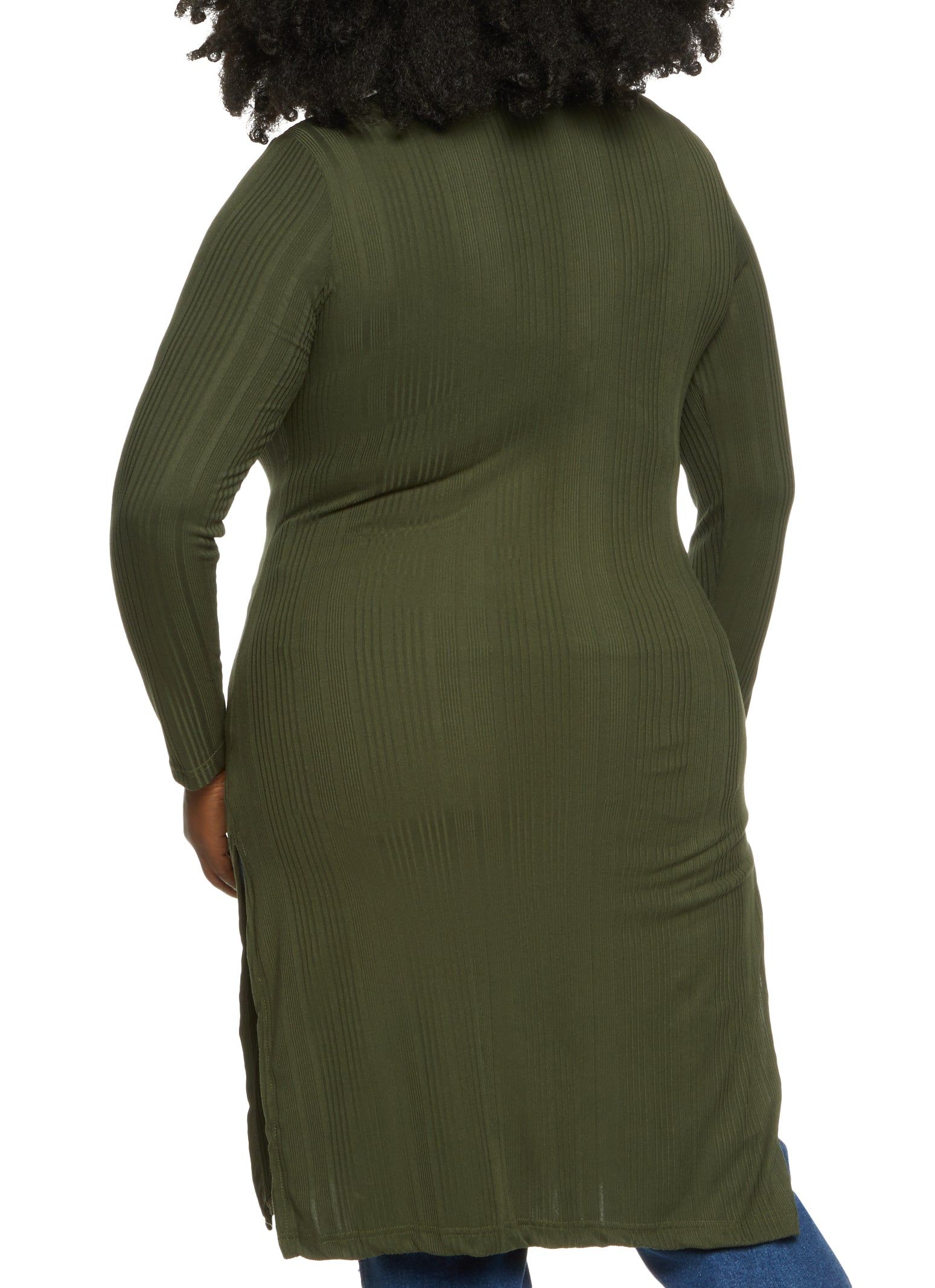 Plus Size Lace Up V Neck Maxi Top sold by Rainbow product image thumbnail 2