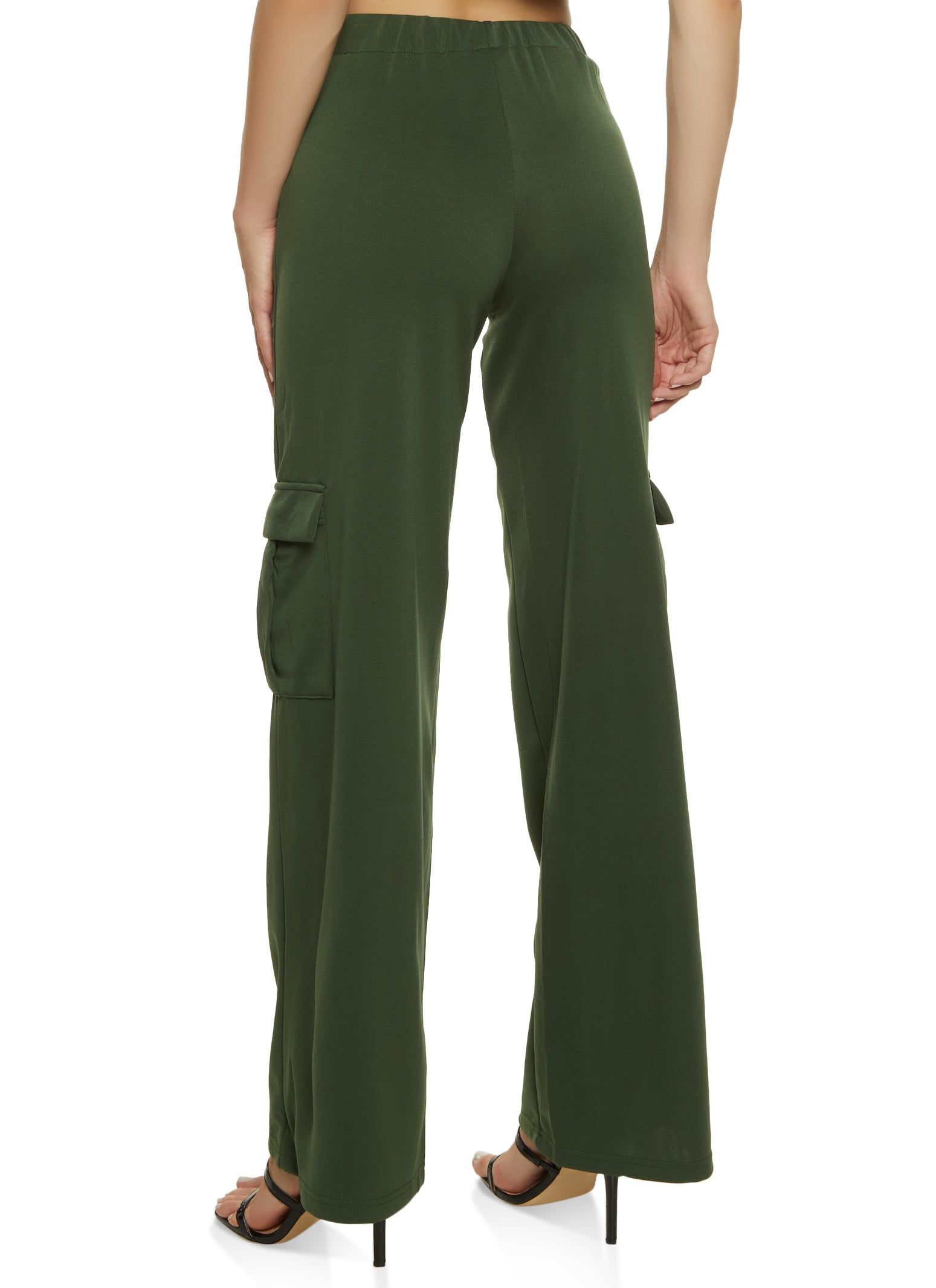 High Waist Wide Leg Cargo Pants sold by Rainbow product image thumbnail 2