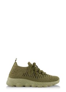 Textured Knit Lace Up Slip On Sneakers sold by Rainbow