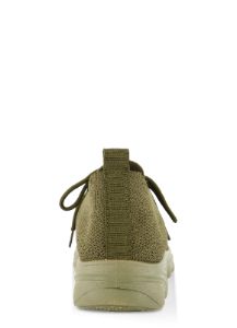 Textured Knit Lace Up Slip On Sneakers sold by Rainbow