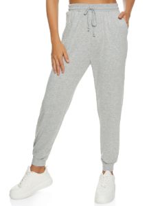 Solid French Terry Drawstring Joggers sold by Rainbow