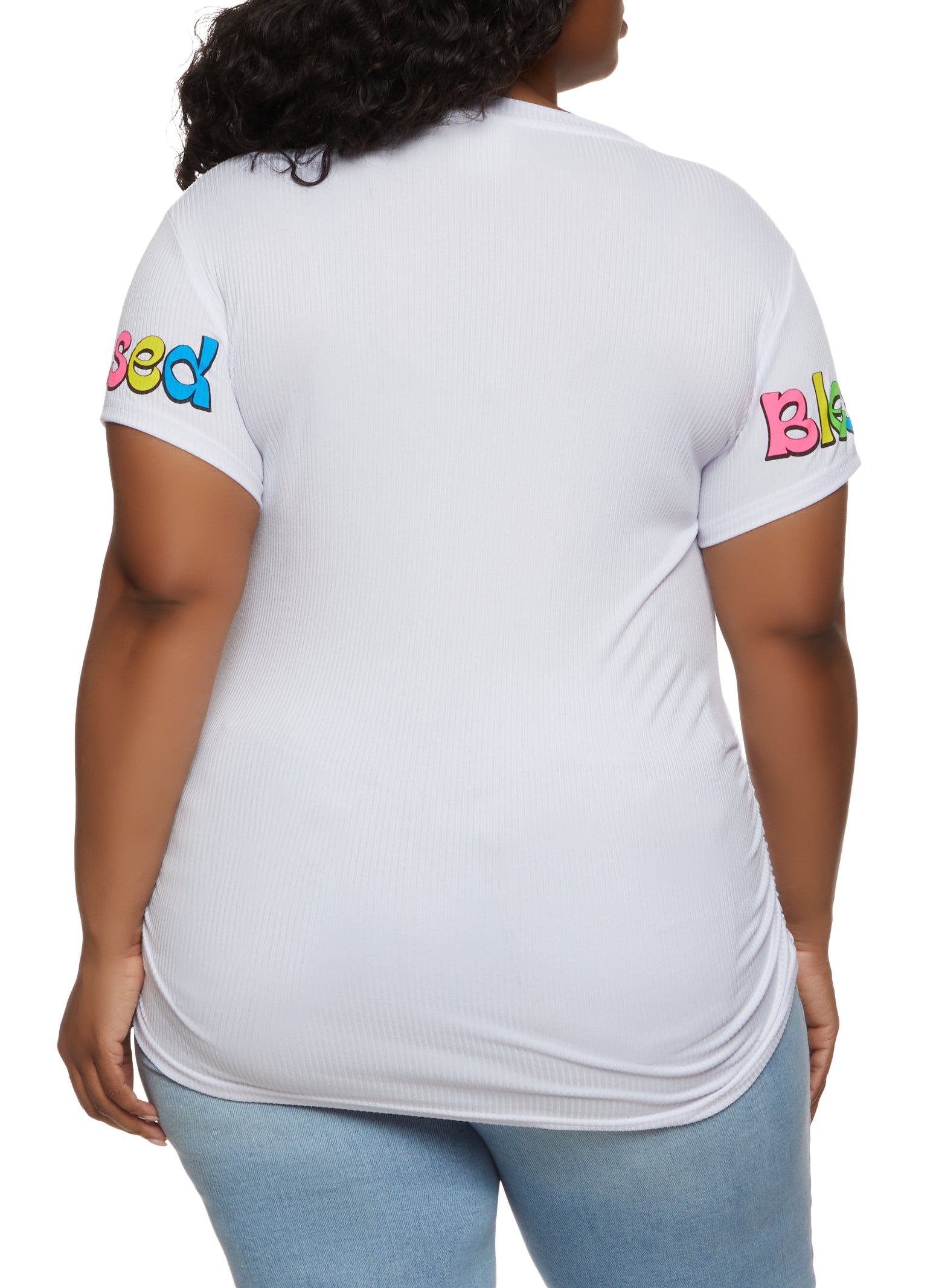 Plus Size I Love My Blessed Life Graphic Tee sold by Rainbow product image thumbnail 2