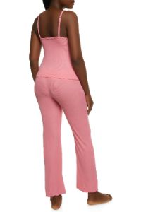 Ribbed Lettuce Edge Pajama Cami and Pants sold by Rainbow