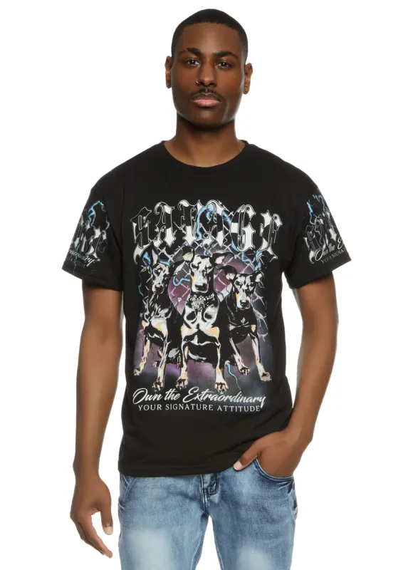Mens Savage Graphic T Shirt sold by Rainbow